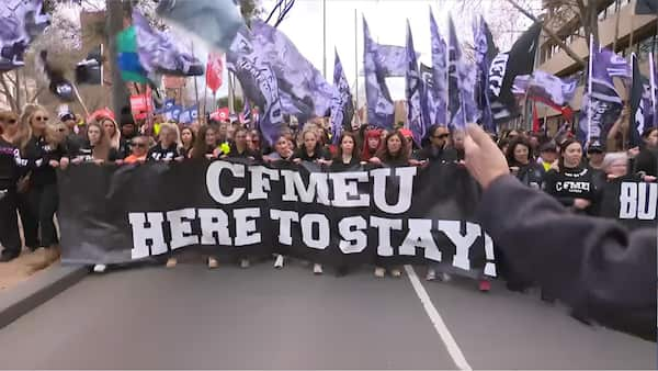 CFMEU Rallies: 'This union will stand long after politicians are gone' image